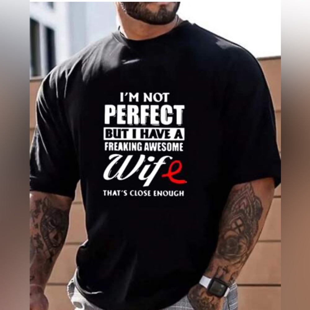 Black Graphic Men's T-Shirt